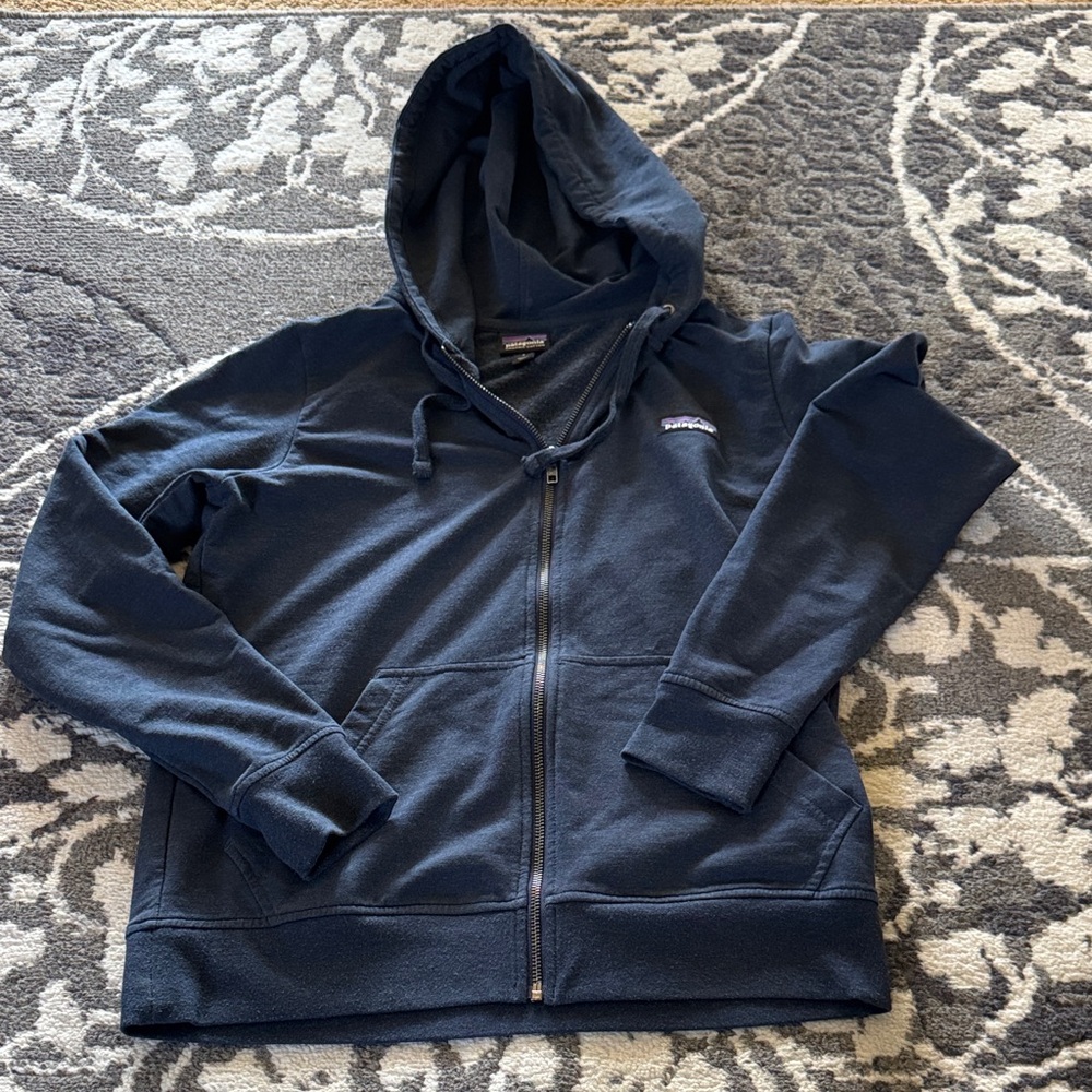 Patagonia Blue Full-Zip Hoodie size Small